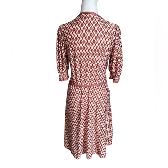 Max Studio Women's Smocked Sleeve Size M Wrap Dress - Picture 3 of 17